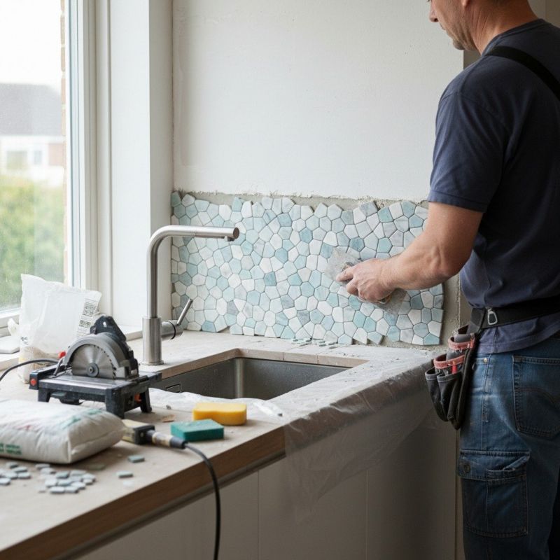 Tile Backsplash Installation